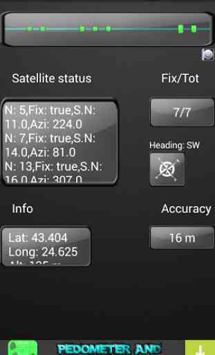 État de test GPS satellite 2