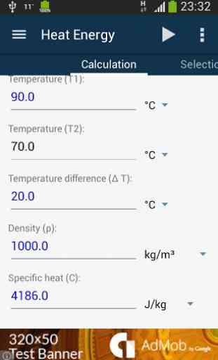 Heat Energy Calculator 2