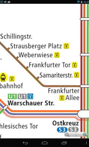 Berlin Métro (U-Bahn) Carte 2