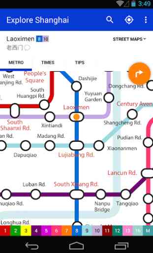 Explore Shanghai metro map 1