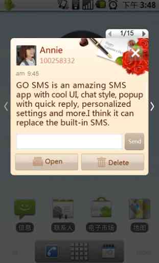 GO SMS Pro Valentine's Day the 2