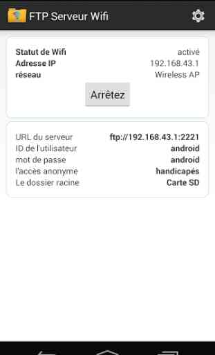 WiFi Pro serveur FTP 2