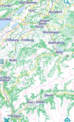 Carte de Suisse hors-ligne 1