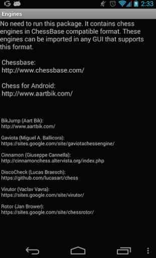 Chess Engines Package 1