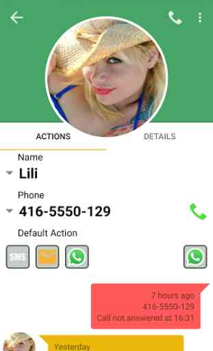 FaceToCall: dialer et contacts 3