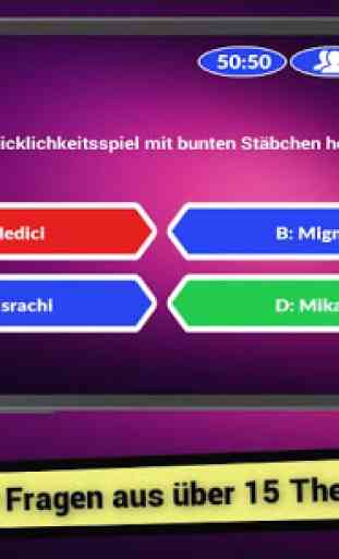 Millionär 2015 Quiz - Deutsch 1