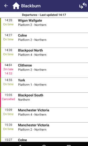 Northern train tickets & times 3