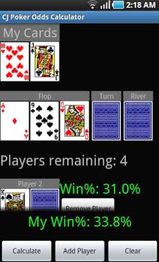 CJ Poker Odds Calculator 2