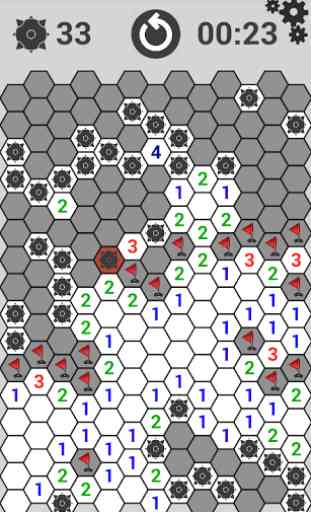 Minesweeper at hexagon 2