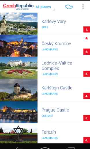 TOP100 Czech Republic's sights 1