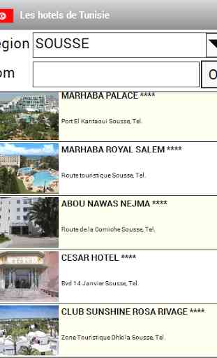 Les hotels de tunisie 1