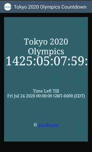 Tokyo 2020 Compte à Rebours 1