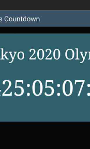 Tokyo 2020 Compte à Rebours 2
