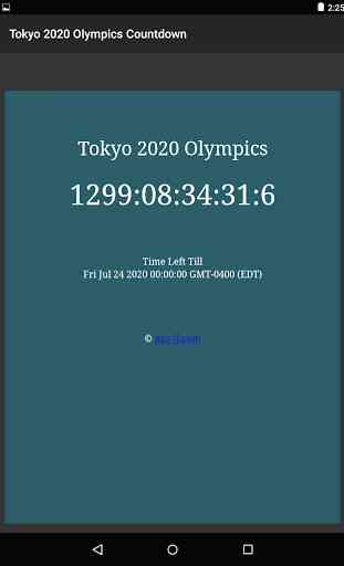 Tokyo 2020 Compte à Rebours 3