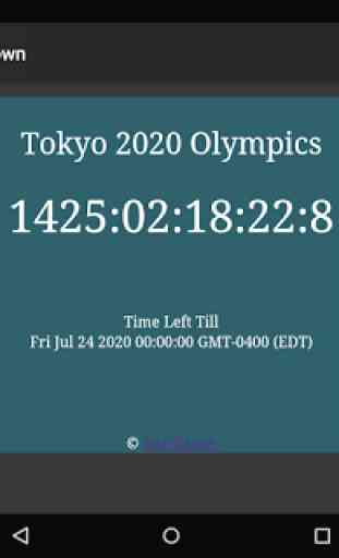 Tokyo 2020 Compte à Rebours 4