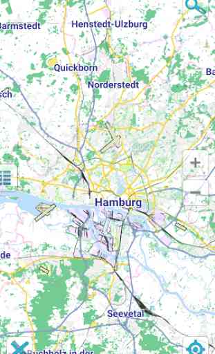 Carte de Hambourg hors-ligne 1