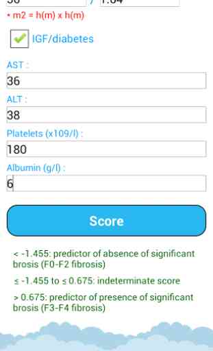 NAFLD fibrosis score 2