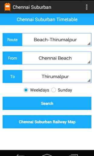 Chennai Suburban Timetable 2