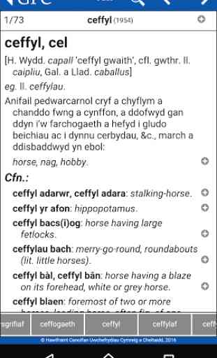 GPC Geiriadur Welsh Dictionary 1