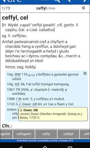 GPC Geiriadur Welsh Dictionary 4