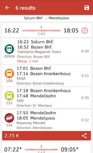 Timetable South Tyrol 4