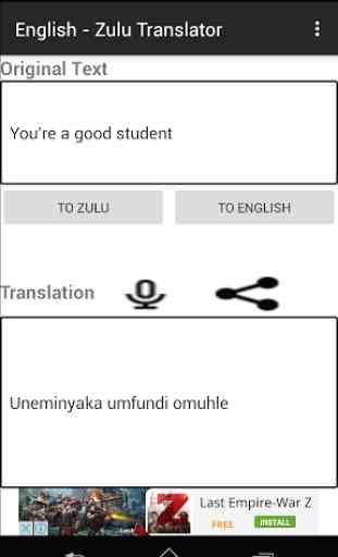 English - Zulu Translator 3