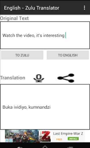English - Zulu Translator 4