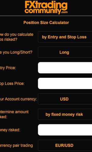 Forex Position Size Calculator 1