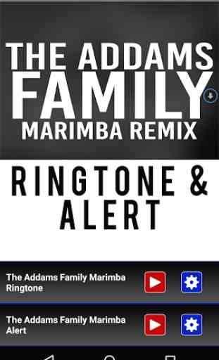 The Addams Family Marimba Tone 1