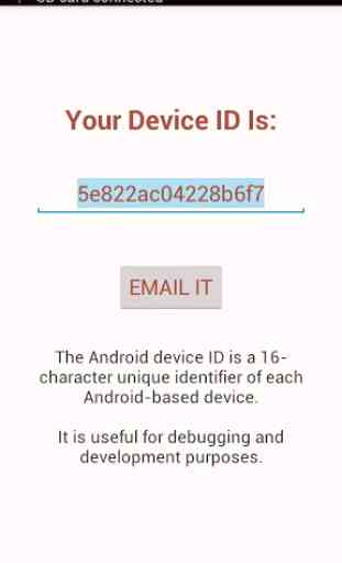 Trouvez Device ID Android 1