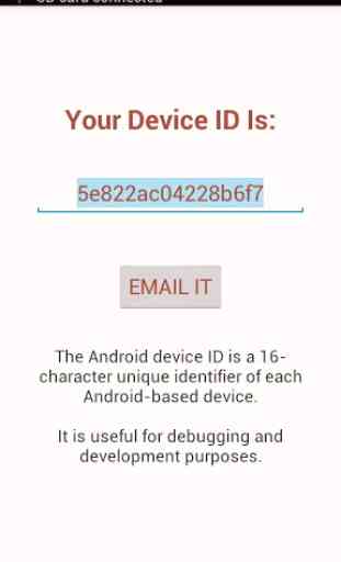 Trouvez Device ID Android 2