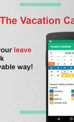 Vacation Calendar 1