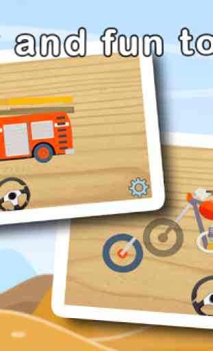 Wheels Puzzles For Kids - ABC 4