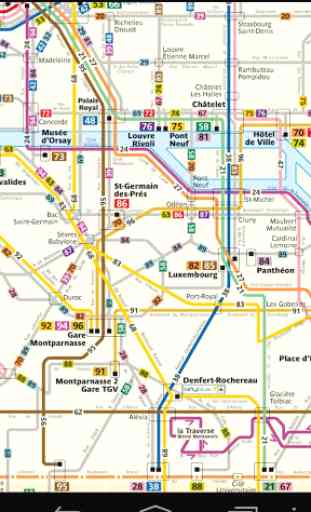 Paris Bus Map 1