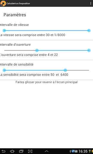 Calculatrice d'exposition Free 4