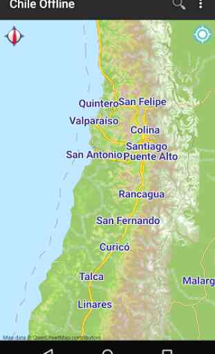 Carte de Chile hors-ligne 1