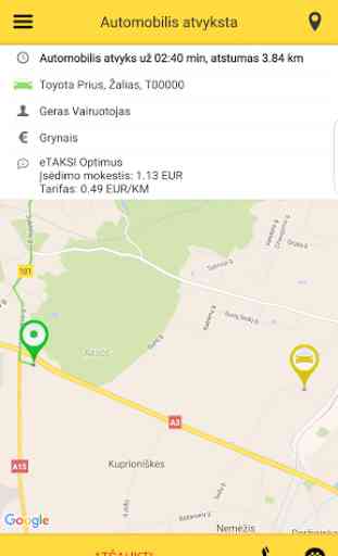 eTAKSI - taksi iškv. Lietuvoje 3