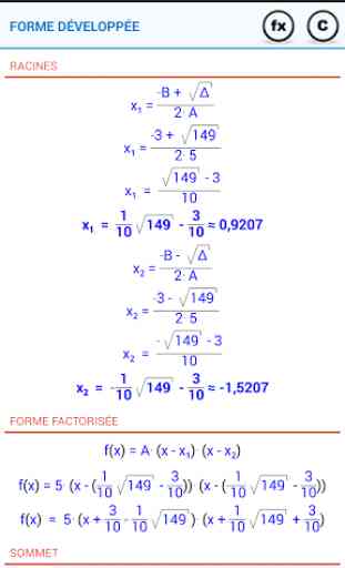 NaN Fonction Quadratique 4