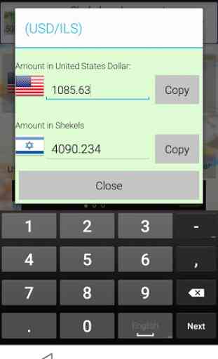 Shekel World Exchange Rates 4