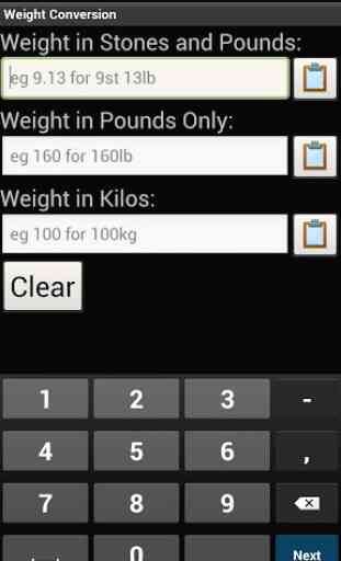 Weight Conversion 1