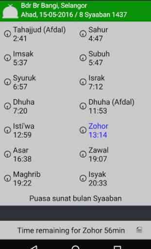 Zairopray:Malaysia Prayer Time 2