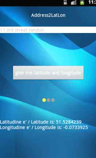Address 2 latitude longitude 2
