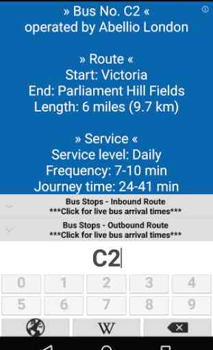 London Bus Numbers 1