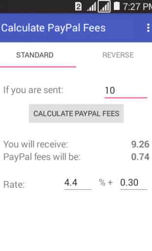 Calculator For PayPal Fees 1