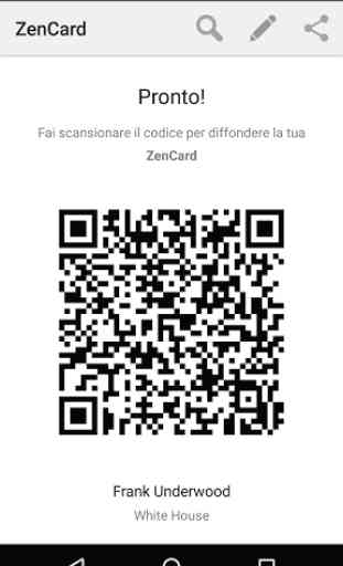 ZenCard - Carte de visite QR 1