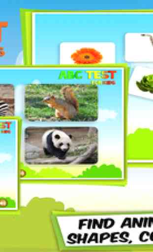 ABC Test for Kids: Apprendre l'Anglais: Trouver des animaux, lettres, chiffres, fruits, légumes, formes, couleurs et objets - Libre gratuite 1