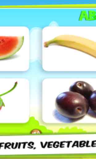 ABC Test for Kids: Apprendre l'Anglais: Trouver des animaux, lettres, chiffres, fruits, légumes, formes, couleurs et objets - Libre gratuite 3