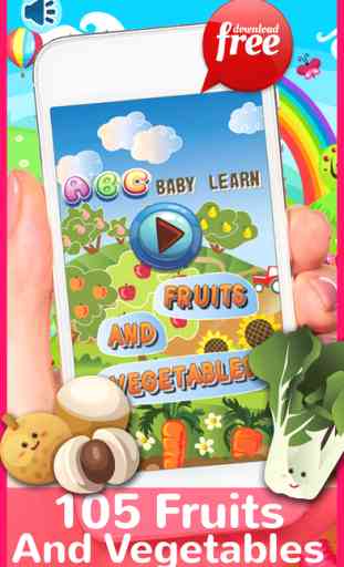 Abc Alphabet Fruits Vegetables For Toddlers & Kids 1