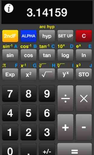 ACalc - Calculatrice scientifique gratuite pour iPhone, iPad et iPod Touch 2