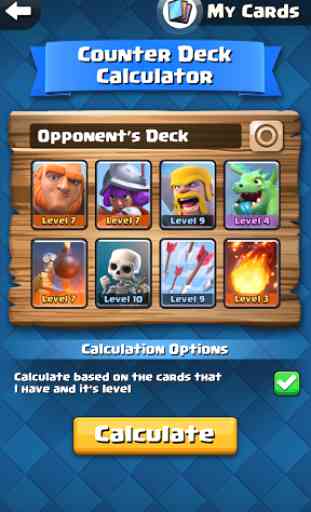 Counter Deck Calculator for CR 1